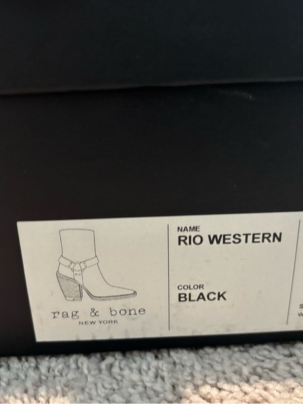 Rag & Bone - "RIO"  Black Leather Ring Harness Ankle Boots— Gorgeous - Picture 7 of 7